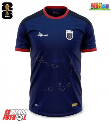 Cabo Verde Primera Equipación Niños Mundial 2026 Manga Corta (+ Pantalones cortos)